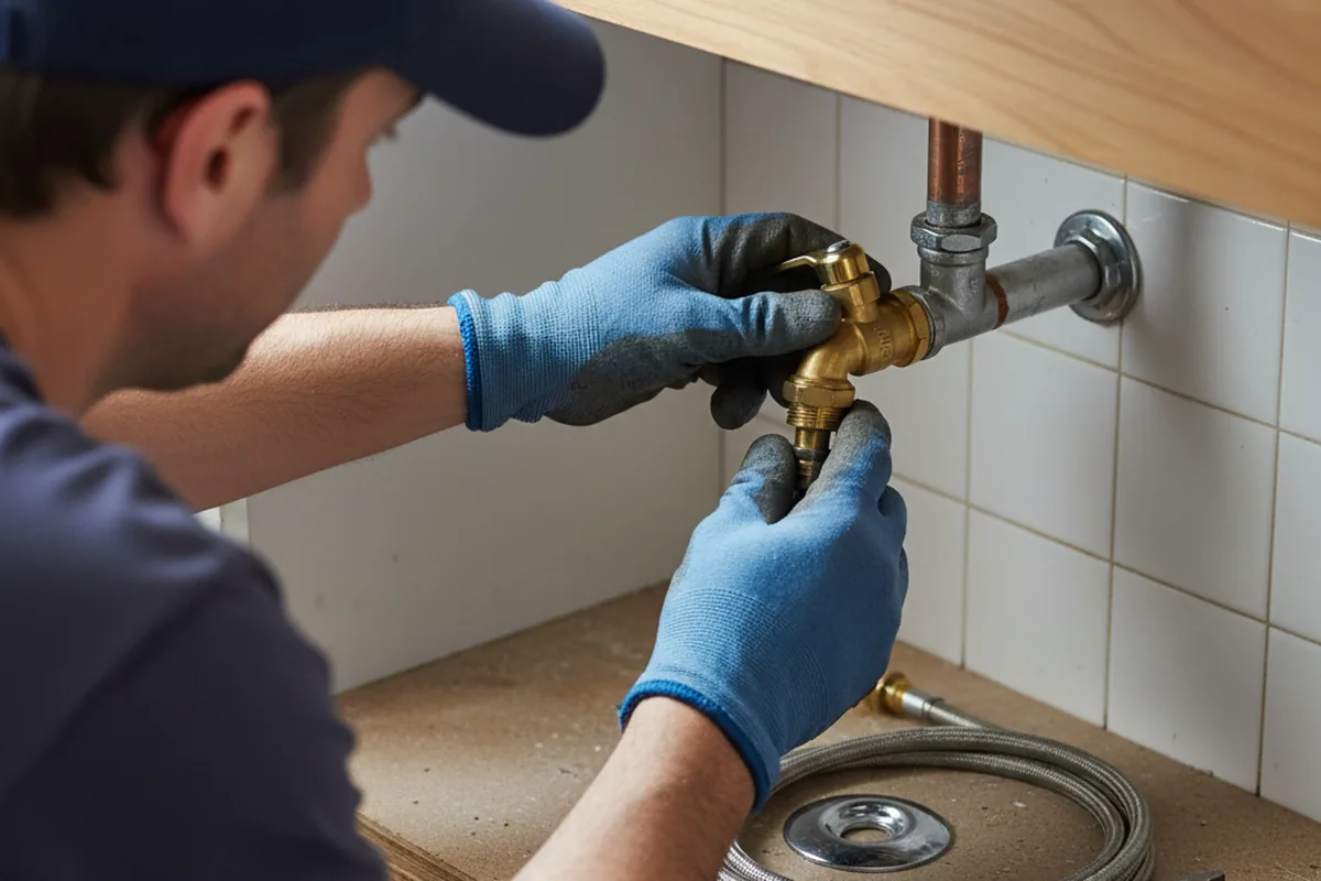 Shutoff valve and fitting work during Repiping in Martin